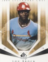2004 SP Legendary Cuts - Lou Brock #72