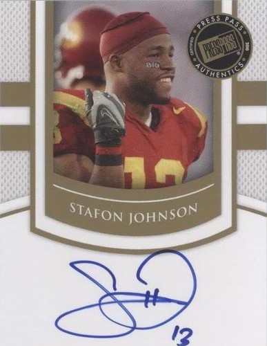 2010 Press Pass Portrait Edition Stafon Johnson #SS-SJ