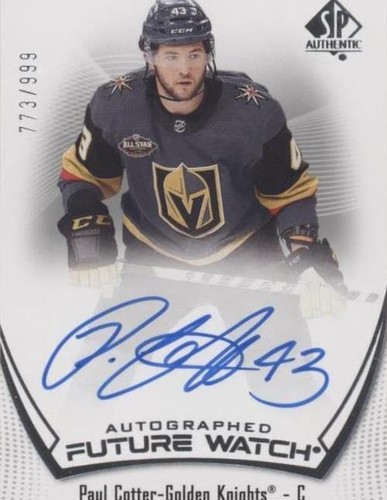 2021-22 SP Authentic - Paul Cotter #158
