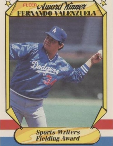 1987 Fleer Award Winners - Fernando Valenzuela #40