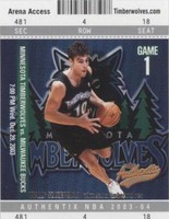 2003-04 Fleer Authentix - Wally Szczerbiak #92