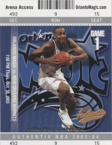 2003-04 Fleer Authentix - Grant Hill #56