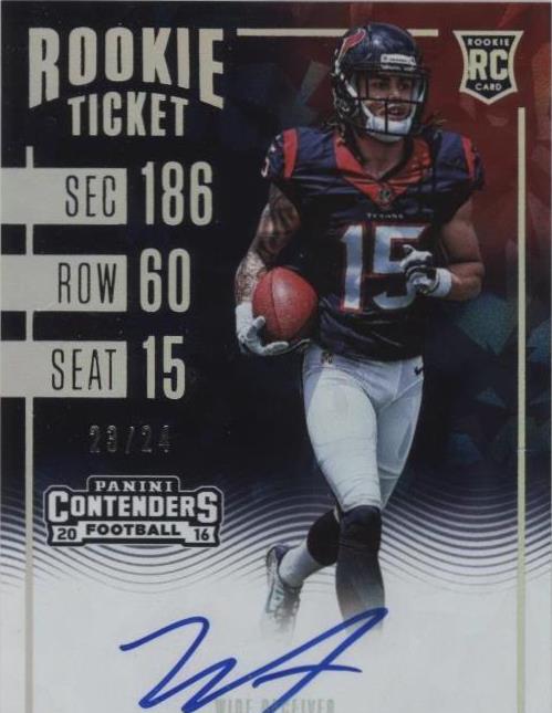 2016 Panini Contenders - Rookie Ticket RPS Cracked Ice Ticket #328 Will ...
