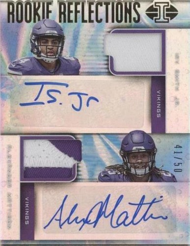 2019 Panini Illusions Alexander Mattison Irv Smith Jr. #RR-IA