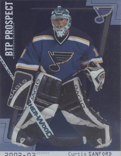 2002-03 In the Game Be A Player Between the Pipes - Curtis Sanford #75