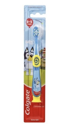 Colgate Bluey Kids Toothbrush for 2-5 Years Blue & Yellow