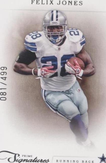 2011 Panini Prime Signatures Felix Jones #65