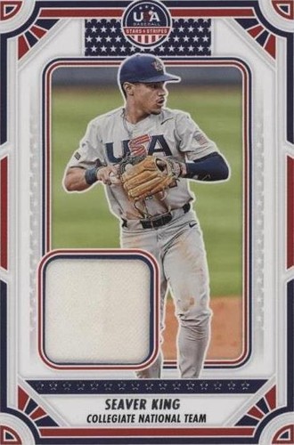 2024 Bowman Draft Chrome Seaver King 1st Auto Aqua Lava 80/199 
