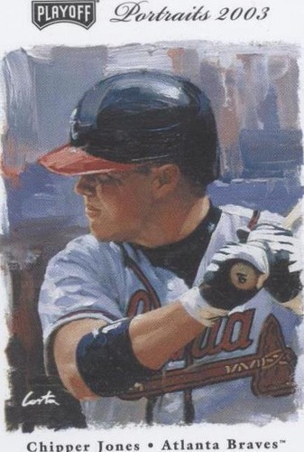 2003 Playoff Portraits - Chipper Jones #35