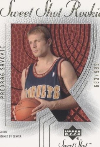 2002-03 Upper Deck Sweet Shot - Predrag Savovic #94