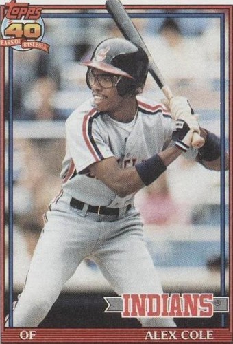 1991 Topps - Alex Cole #421