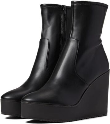 【スティーブマデン】ウィットネス ウェッジ ブーティ Women's Steve Madden Witness Wedge Bootie | 6pm