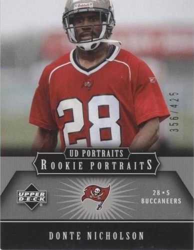 2005 Upper Deck Portraits Donte Nicholson #185