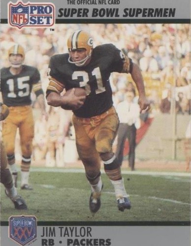 1990 Pro Set Super Bowl XXV Silver Anniversary Jim Taylor #132