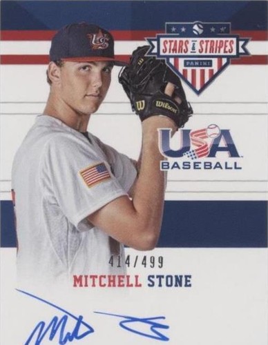 2017 Panini USA Baseball Stars & Stripes - Mitchell Stone #28
