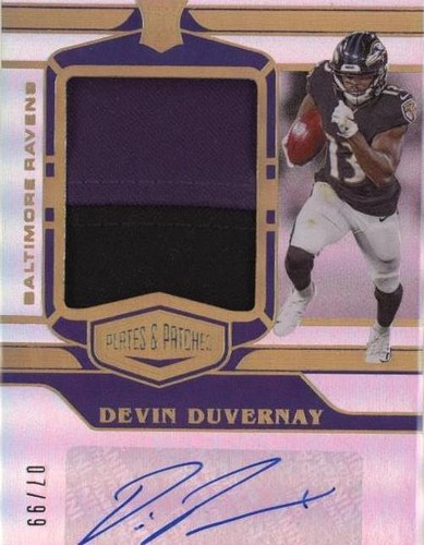 2020 Panini Plates & Patches Devin Duvernay #RPA-DD