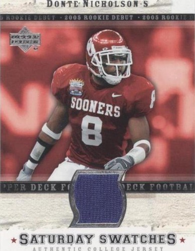 2005 Upper Deck Rookie Debut Donte Nicholson #SA-DN
