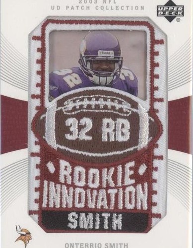 2003 Upper Deck UD Patch Collection Onterrio Smith #141