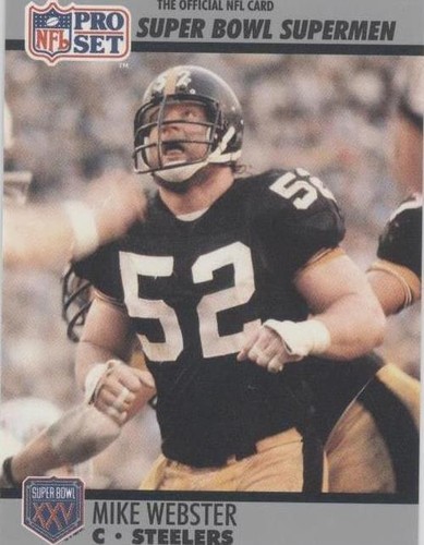1990 Pro Set Super Bowl XXV Silver Anniversary Mike Webster #73
