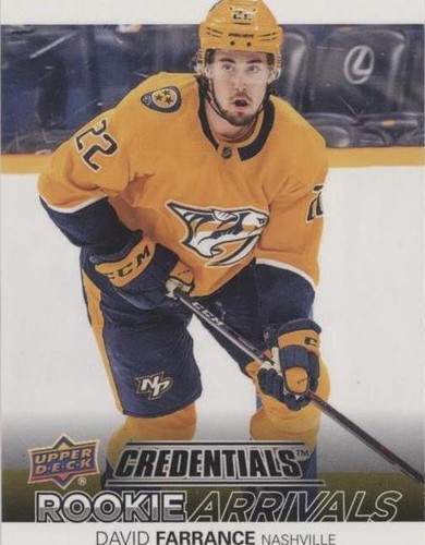 2021-22 Upper Deck Credentials - David Farrance #RA-32