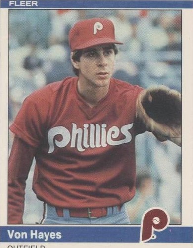 1984 Fleer - Von Hayes #33