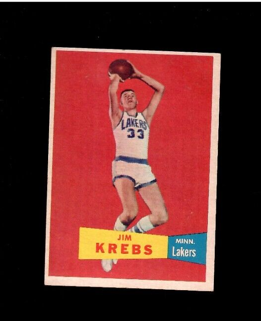 その他 NBA 50topps 96-97#177stephon Margury+1sc Jim Krebs 1957-58 Topps Minnesota Lakers Basketball Card #25