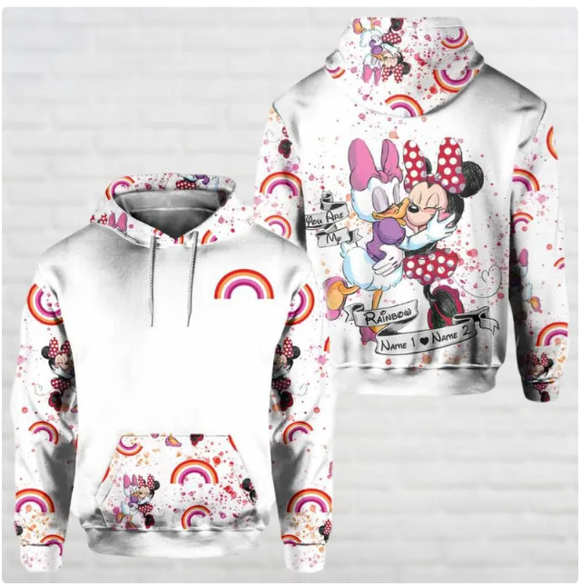 Minnie And Daisy Besties 3D HOODIE HALLOWEEN GIFT CHRISTMAS GIFT BEST PRICE