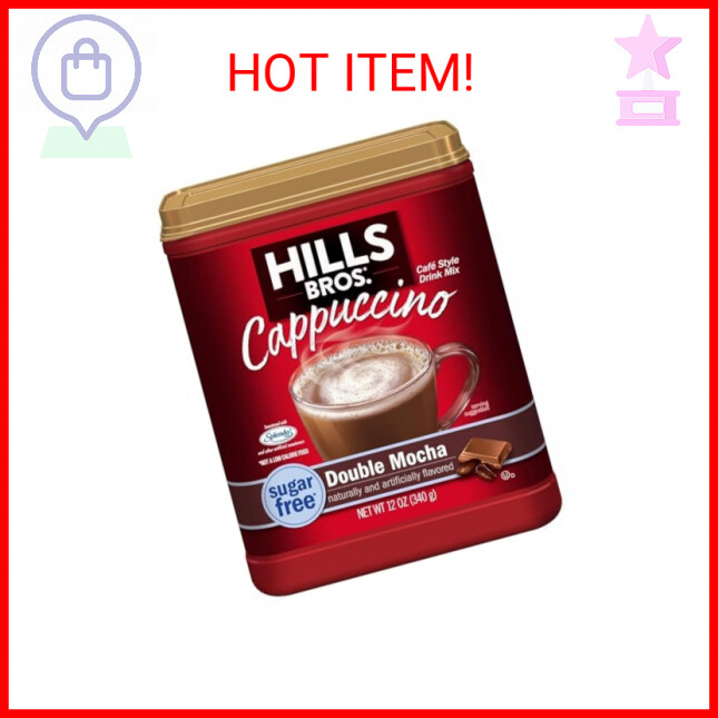Hills Bros Instant Sugar-Free Double Mocha Cappuccino Mix, E