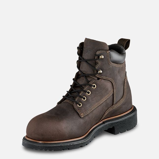 Pre-owned Red Wing Shoes Red Wing Men's Work 1204 Dynaforce® 6" Insulated Waterproof Soft Toe Boot 7-12 In Brown