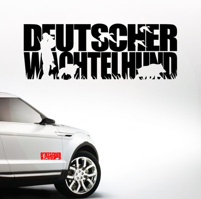 AWILTEXT Auto Aufkleber DEUTSCHER WACHTELHUND Jagd Hunde WILSIGNS Siviwonder