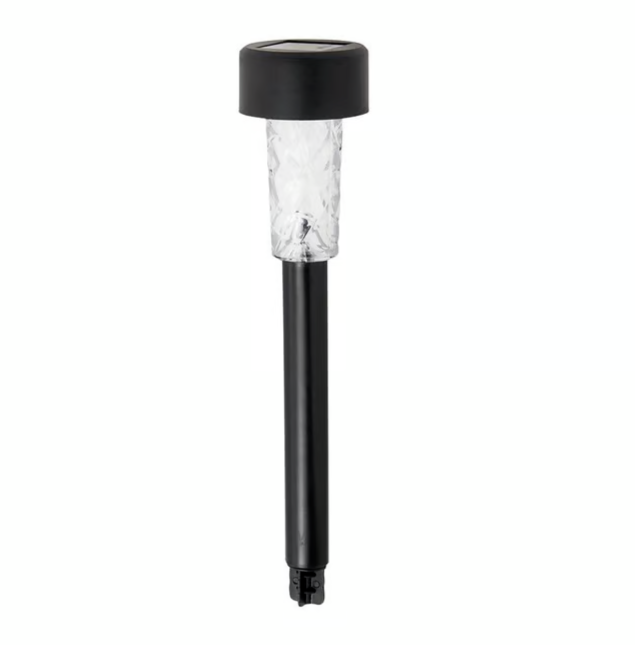 True Living Plastic Solar Stake - Set of 25 - Black - 2.16”D x 14.25”H 37