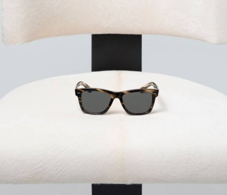 Pre-owned Oliver Peoples Oliver Sun 49mm In Black Diamond Msrp$564 Iver Ben Affleck's Fav In Gray