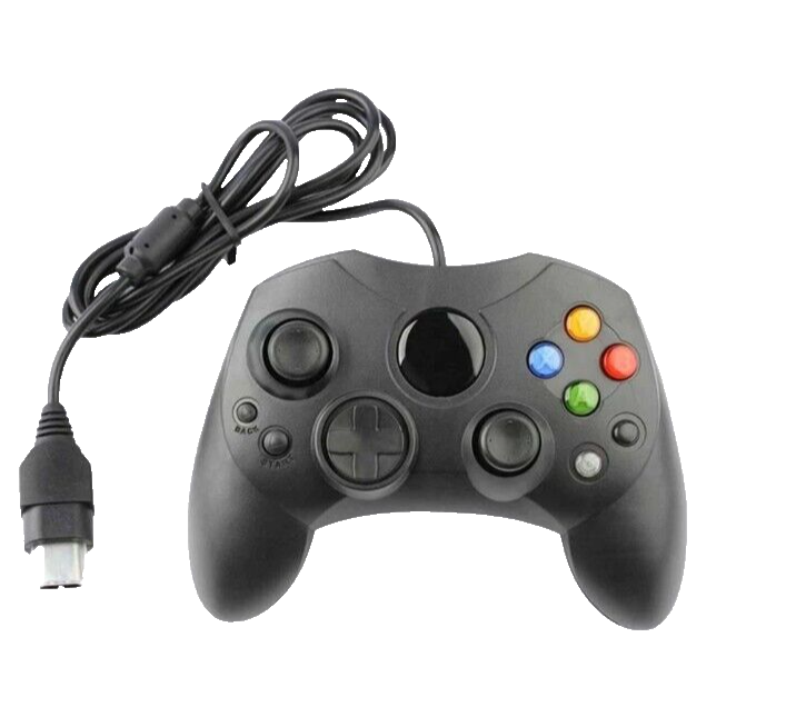 Wired  S- type Controller - For The Original Microsoft XBOX multiple Colors