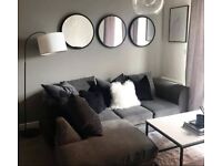 Dylan Plush velvet corner sofa set avaialble now..
