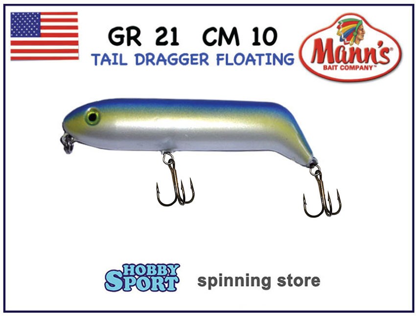 TAIL DRAGGER 100 MANN'S COL. SARDINE  21 GR WALKING THE  DOG SPINNING MARE LAGO
