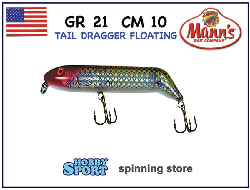 TAIL DRAGGER 100 MANN'S COL. RED HEAD 21 GR WALKING THE  DOG SPINNING MARE LAGO