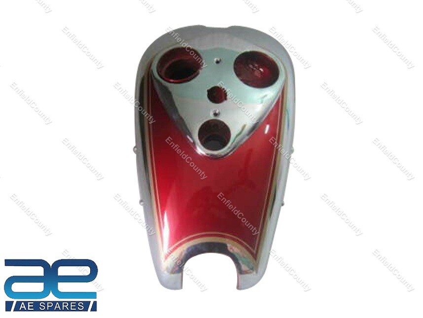 For Ariel Square Four 4F Cherry Painted Chrome Fuel Petrol Gas Tank 