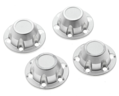 Precision Alloy Machined Center Wheel Hub Caps (4) Designed for Axial SCX6