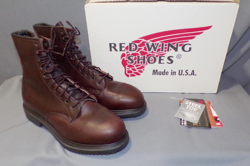 Pre-owned Red Wing Shoes Red Wing 4412 Leather Supersole Resistant Stl Toe Usa Many N Box Size Width In Brown