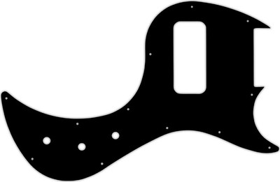 WD Custom Pickguard For Gibson 5 String EB5 Bass #03O Black/Orange/Black