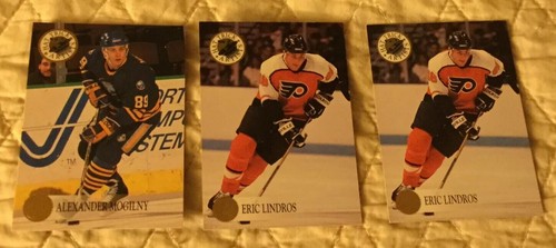 3) 1993-94 Leaf HAT TRICK ARTISTS Insert Cards! Lindros 3) 1993-94 Leaf HAT TRICK ARTISTS Insert Cards! Lindros