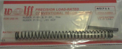 45711 WOLFF FITS RUGER P85 P90 FACTORY STANDARD RECOIL SPRING - 11# - NEW