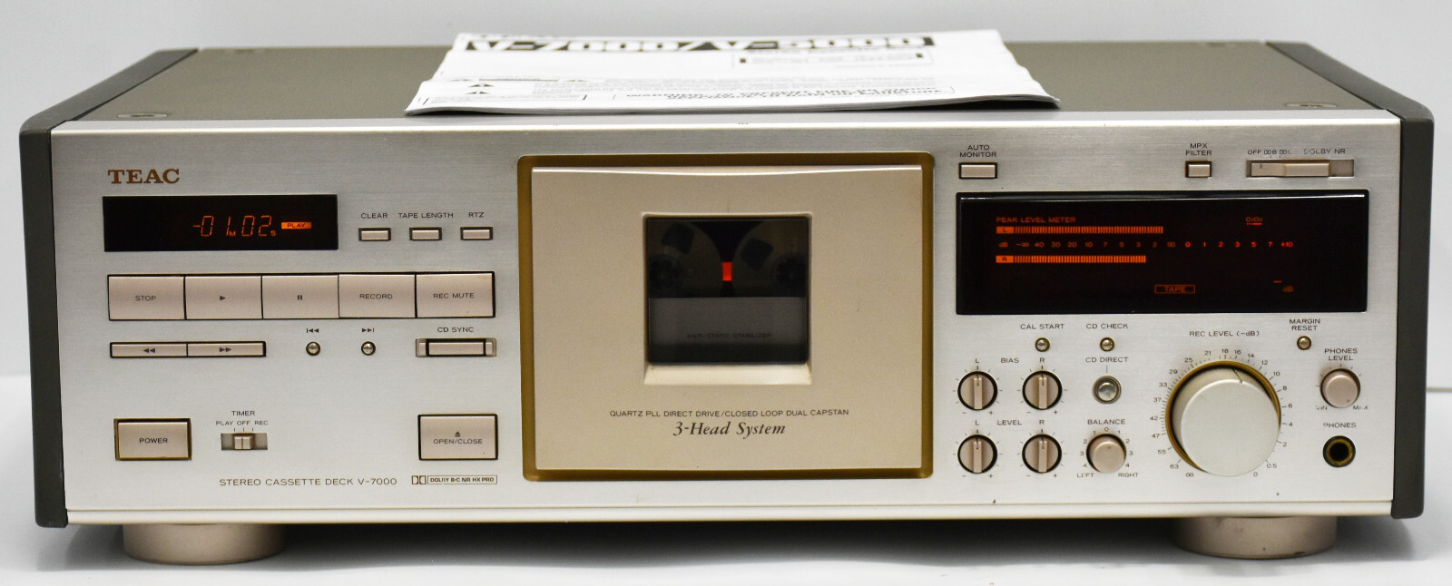 TEAC V-7000 High End 3-Head Quartz PLL Direct TEAC V-7000 High End 3-Head Quartz PLL Direct