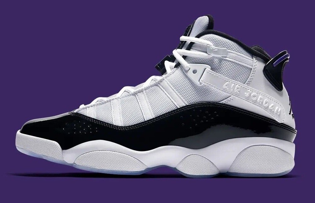 

Мужские кроссовки Nike Jordan с 6 кольцами белые черные темные Concord 322992 104, Белый, Jordan 6 Rings