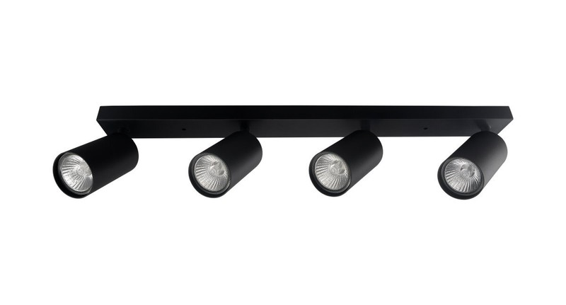 Aufbaulampe 1-4flammig Deckenlampe Schwarz Weiss Gu10 Einbaustrahler Spot Balken