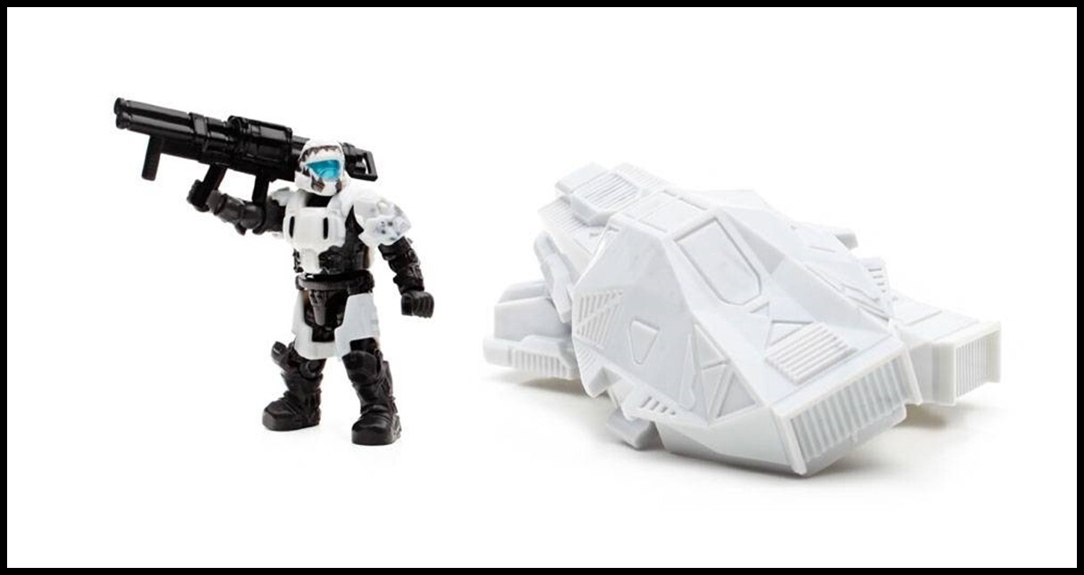 HALO MEGA BLOKS UNSC ACRTIC WHITE SHARK PADPRINT ODST HALO MEGA BLOKS UNSC ACRTIC WHITE SHARK PADPRINT ODST