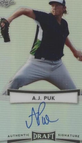 2017 Leaf Metal Draft - A.J. Puk #BA-AJP
