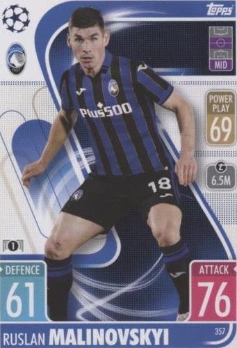2021-22 Topps Match Attax UCL Ruslan Malinovskyi #357