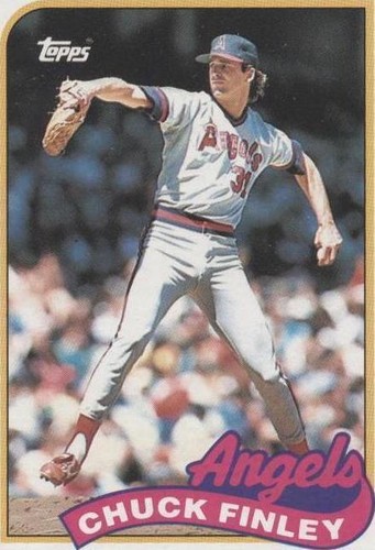 チャーリーページ 1989 Topps Baseball Card Chuck Finley California Angels #708 | eBay