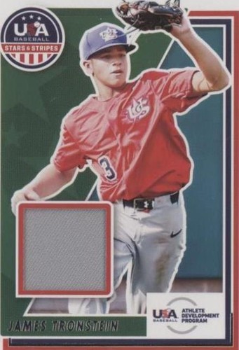 2022 Panini USA Baseball Stars & Stripes - James Tronstein #USAM-JN
